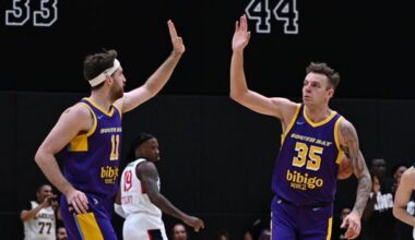 South Bay Lakers defeated the San Diego Clippers, 120-115, at UCLA Health Training Center