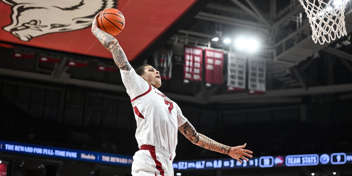 Arkansas slides in the latest AP college basketball poll