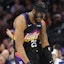 Phoenix Suns guard Jordan Goodwin (23) reacts.