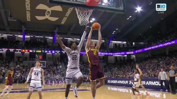 Tyson's 24 points push Minnesota over Northwestern 84-78