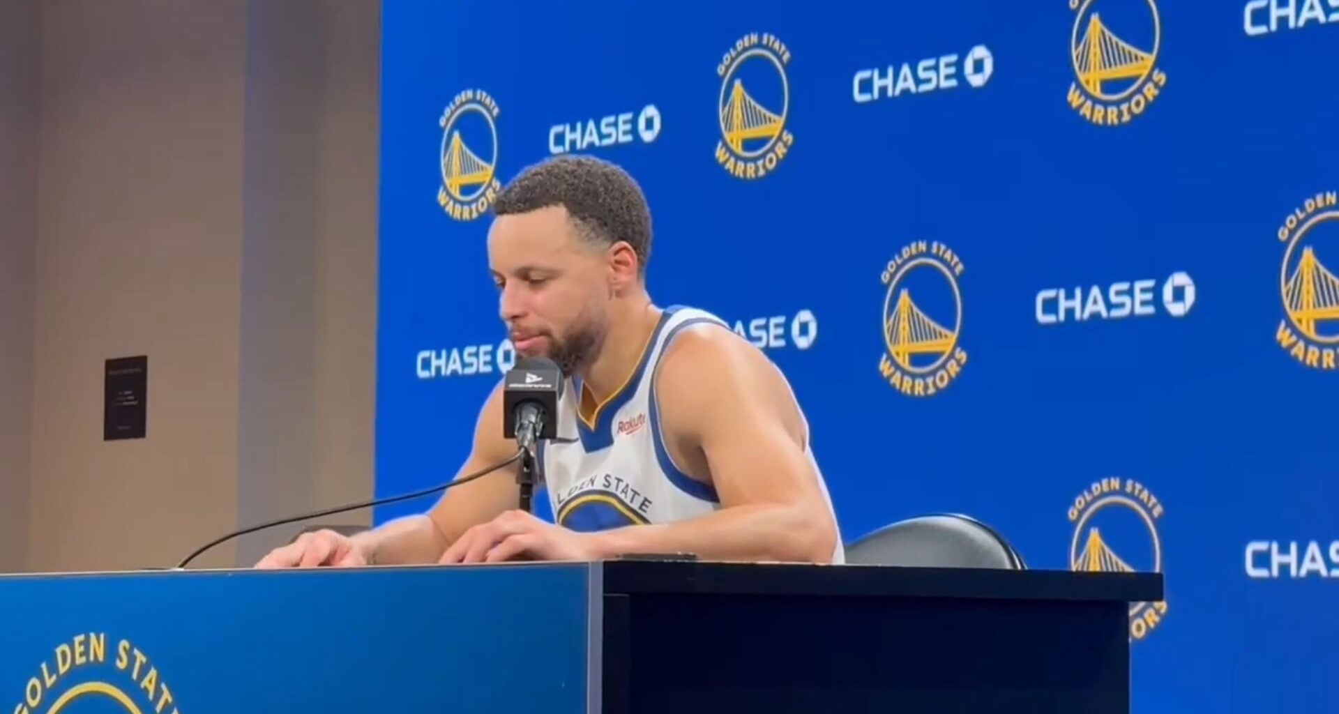 Jan 9, 2026; Washington, District of Columbia, USA; Newly acquired Washington Wizards guard Trae Young speaks at an introductory press conference prior to the Wizards' game against the New Orleans Pelicans at Capital One Arena.