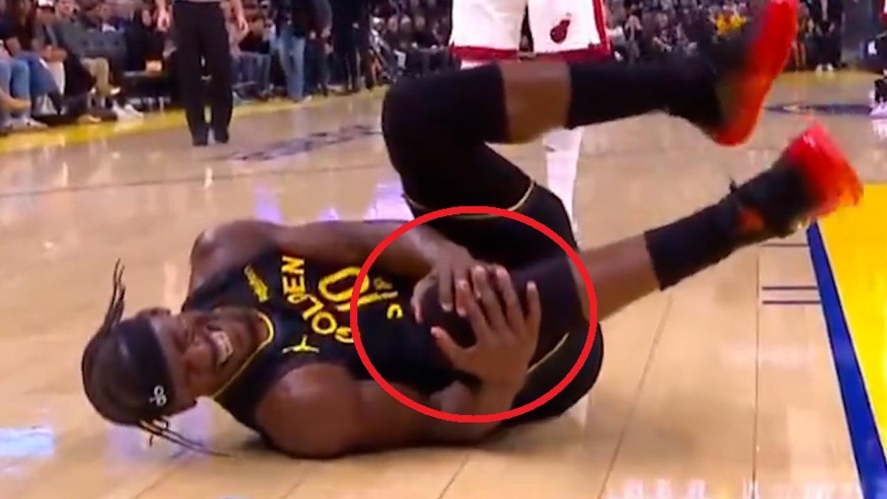 Jimmy Butler knee injury, video, Golden State Warriors vs Miami Heat, New York Knicks losing streak