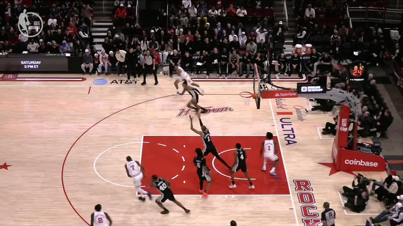 Wembanyama scores 28 points to lead Spurs past Rockets, 111-99