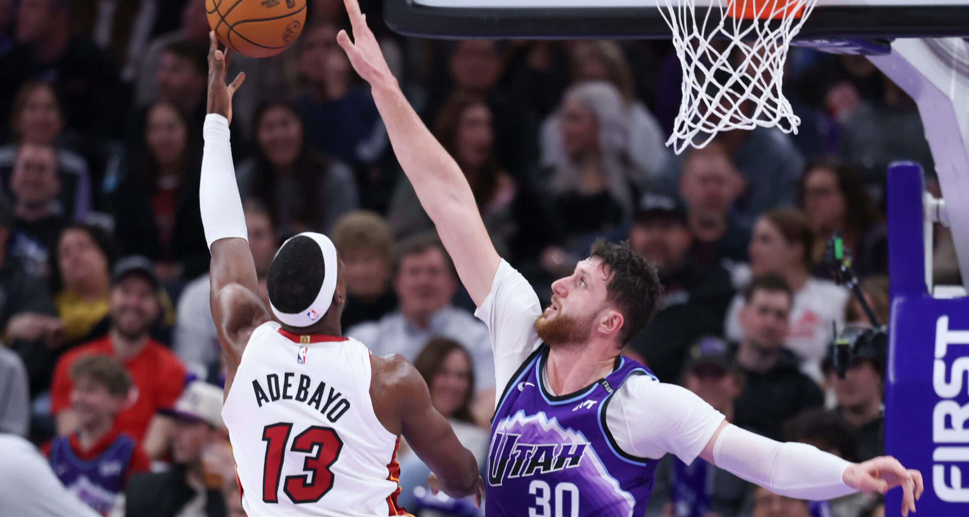 Adebayo's 26 points and 15 rebounds lead Heat to dominant 147-116 win over Jazz