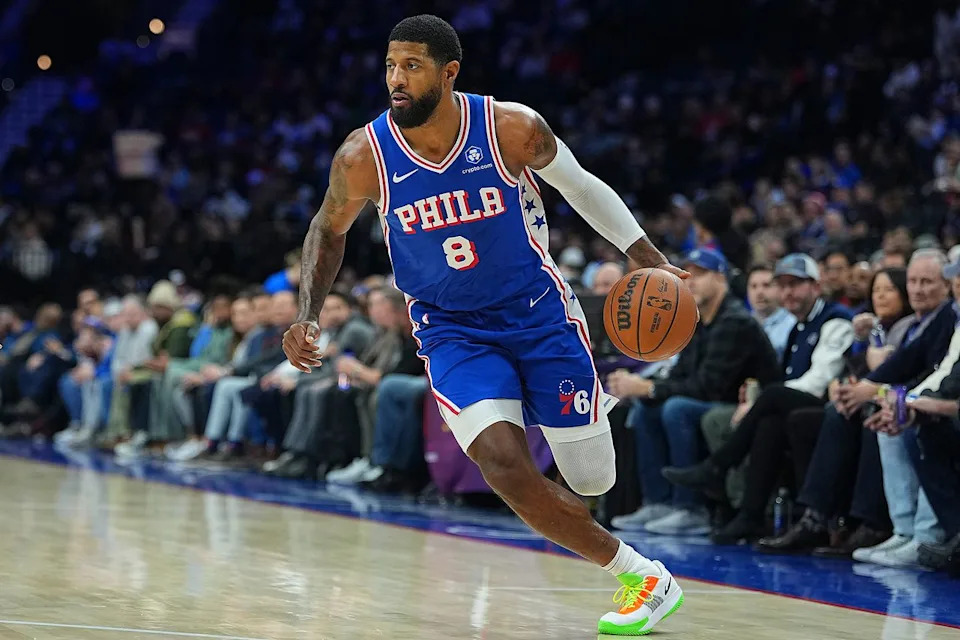 Paul George during a game on Jan. 27, 2026 Mitchell Leff/Getty 