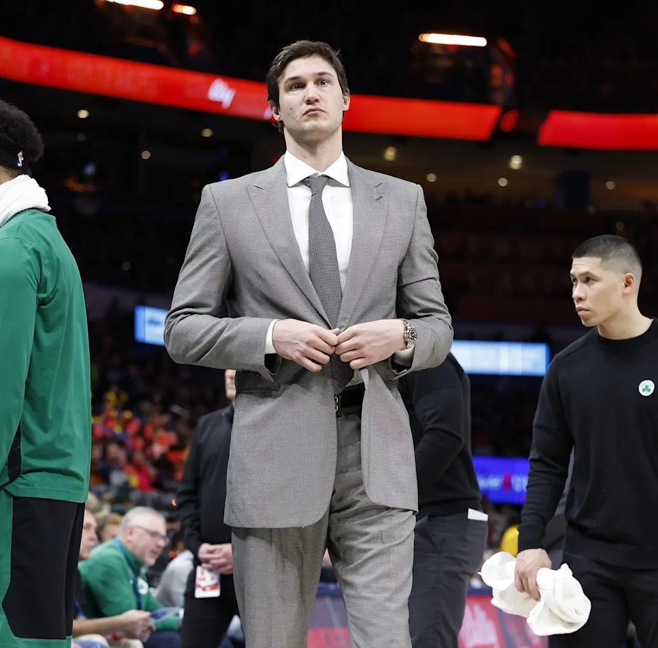 Jan 3, 2023; Oklahoma City, Oklahoma, USA; Boston Celtics forward Danilo Gallinari (8) during the second quarter against the Oklahoma City Thunder at Paycom Center. Mandatory Credit: Alonzo Adams-USA TODAY Sports