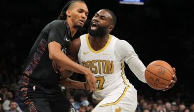 Jaylen Brown has finished with at least 25 points in eight consecutive games.