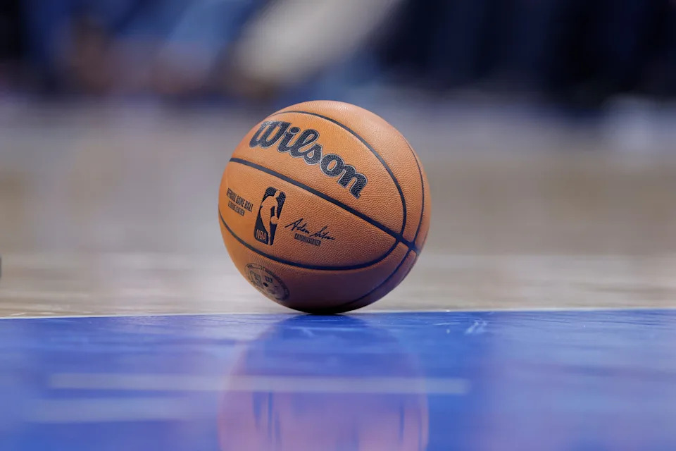 Jan 5, 2026; Oklahoma City, Oklahoma, USA; View of an official NBA basketball during the second half of a game between the Charlotte Hornets and Oklahoma City Thunder at Paycom Center. Mandatory Credit: Alonzo Adams-Imagn Images
