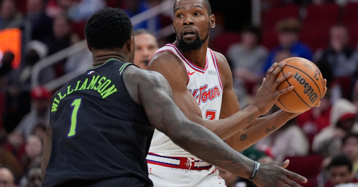 Durant passes Nowitzki for 6th place on NBA career scoring list as Rockets beat Pelicans 119-110 | Ap-sports