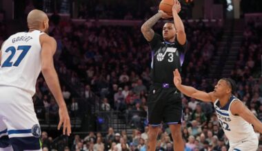 George scores 43 as Jazz rallies to beat Timberwolves 127-122, giving Hardy his 100th coaching win | National Sports