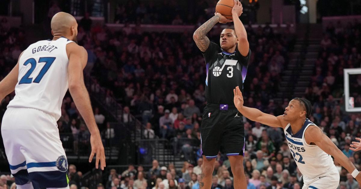 George scores 43 as Jazz rallies to beat Timberwolves 127-122, giving Hardy his 100th coaching win | National Sports