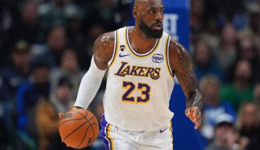 LeBron James wipes away tears during tribute, says he doesn't know if he'll play in Cleveland again | National Sports