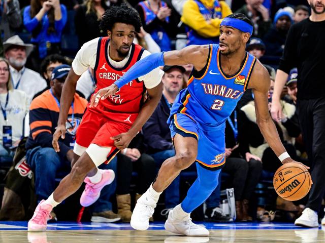 Gilgeous-Alexander scores 29 and NBA-best Thunder beat Pelicans 104-95 to stop 2-game skid :: WRALSportsFan.com