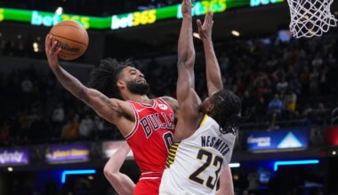 Aaron Nesmith makes go-ahead layup and game-saving block as Pacers rally past Bulls 113-110 | National Sports