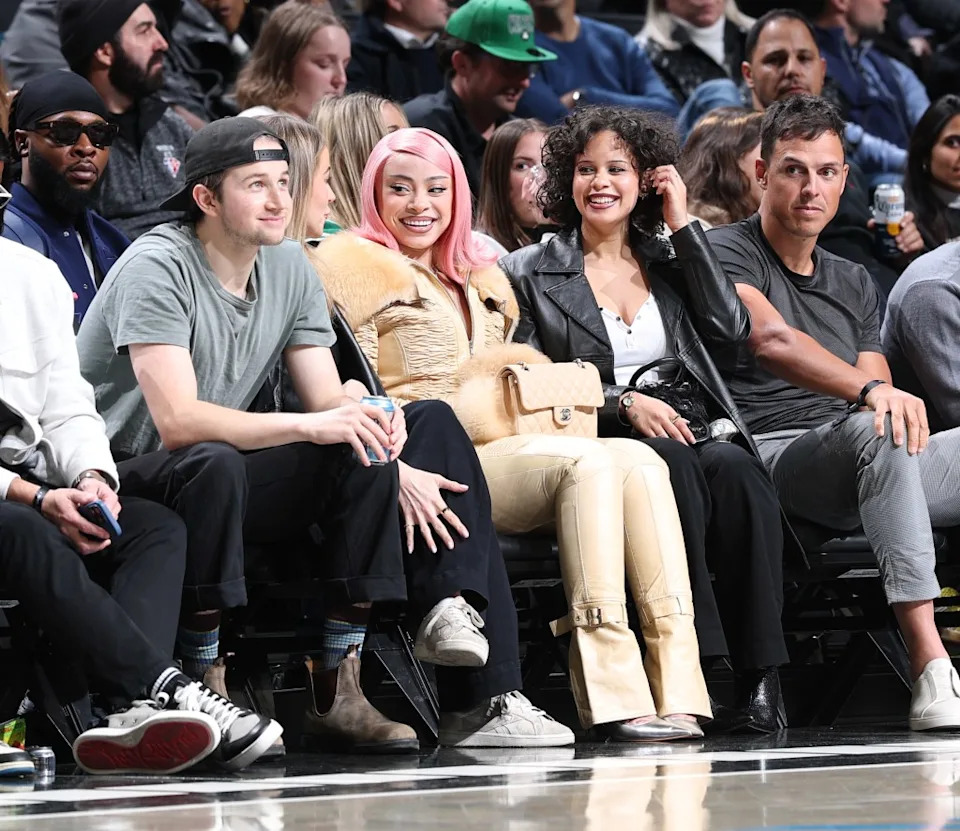 Ice Spice was also seen at his Nets game against the Boston Celtics on Nov. 18, 2025. NBAE via Getty Images
