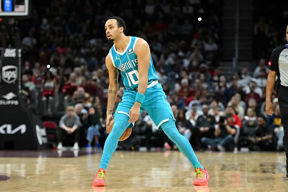 Amari Bailey played 10 games with the Charlotte Hornets during the 2023-24 season. Getty Images