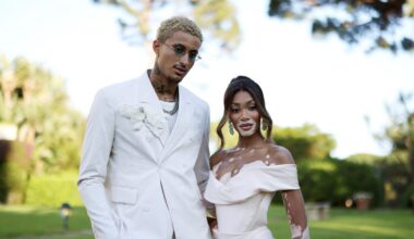 Winnie Harlow's New Year's Eve at Kyle Kuzma's Milwaukee Bucks game