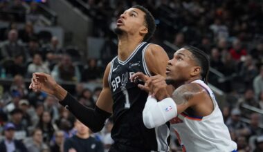 Spurs star hurts leg vs Knicks