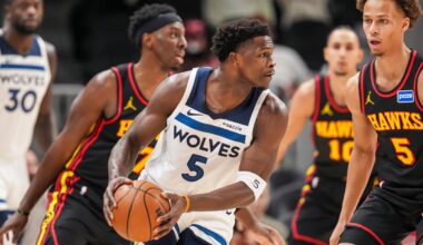 Anthony Edwards leaves bench early during Timberwolves loss to Hawks