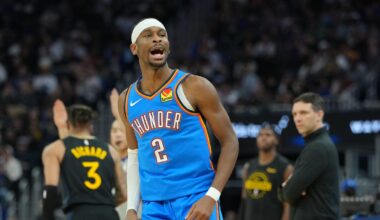 Thunder grab gimme in 131-94 win over short-handed Warriors