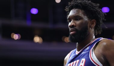 76ers' Joel Embiid reacts to goaltend, overall play in loss to Nuggets