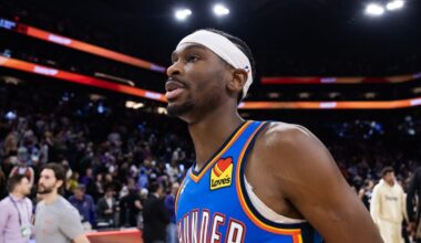 Oklahoma City Thunder play the Utah Jazz, maybe without MVP guard, SGA