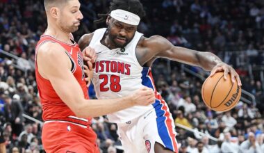 Pistons' Isaiah Stewart scores career-high 31 points in win over Bulls