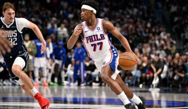 Paul George praises VJ Edgecombe for maturity, ability