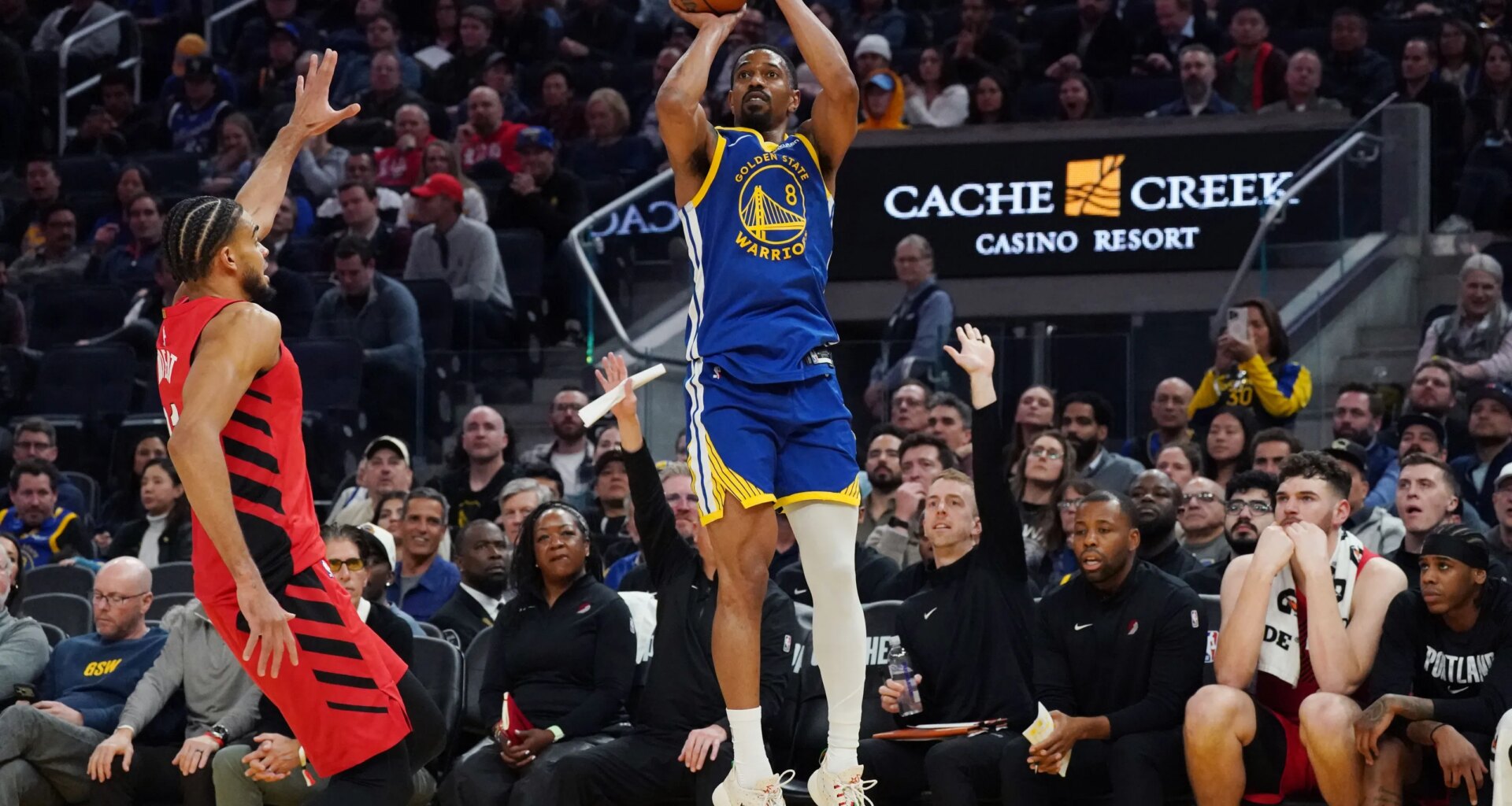 Strong start fuels Warriors' blowout win over Trail Blazers, 119-97