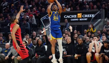 Strong start fuels Warriors' blowout win over Trail Blazers, 119-97