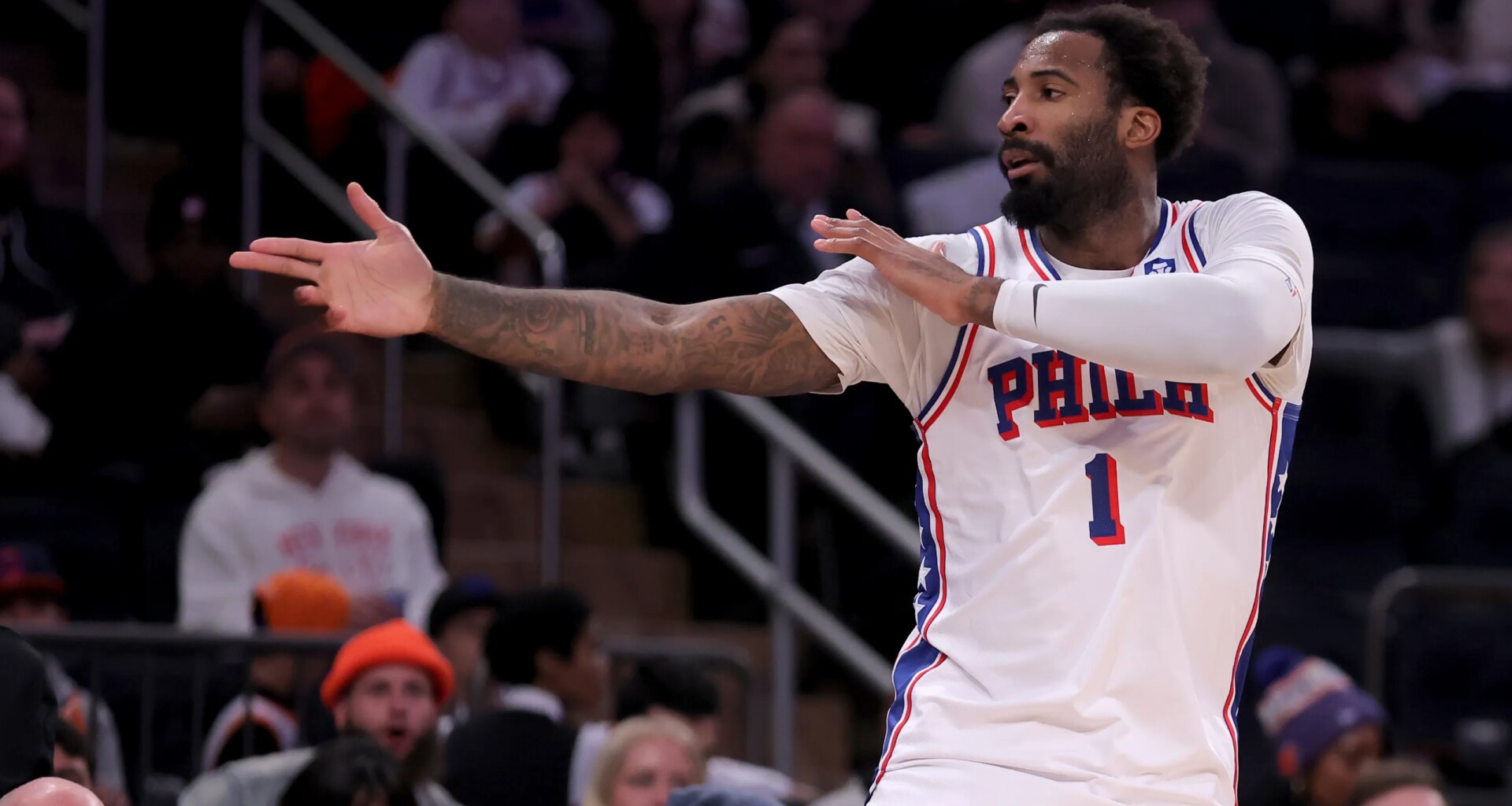 Jabari Walker gives praise to Sixers veteran big man Andre Drummond