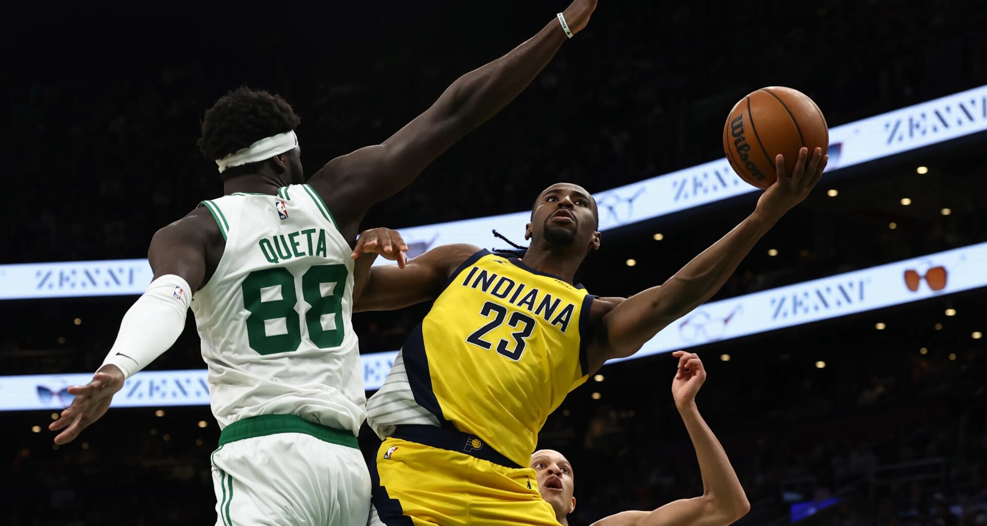 Center Neemias Queta said the Celtics' championship aspirations never went anywhere