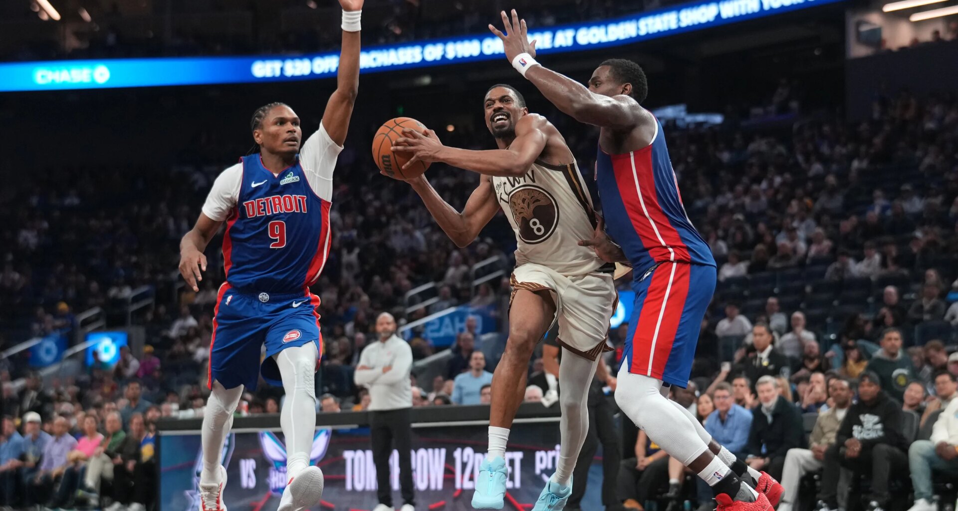 Warriors' late comeback falls short in loss vs. Pistons, 131-124