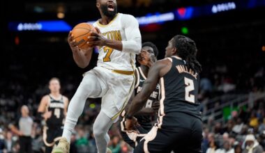Jaylen Brown, Sam Hauser turn in monster performances as Celtics rout Hawks