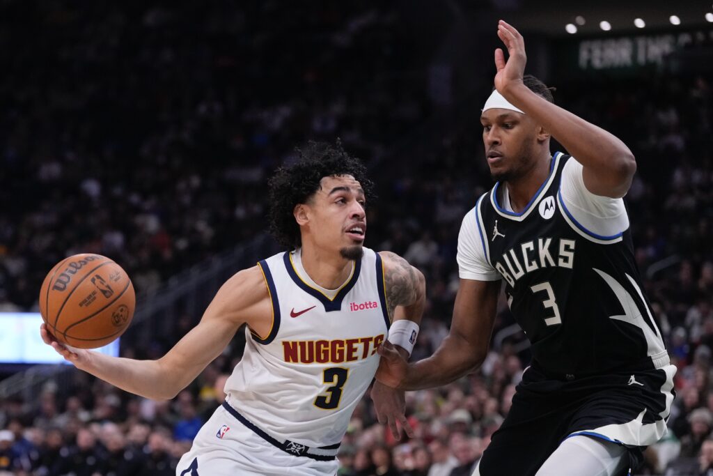 Denver Nuggets guard Julian Strawther