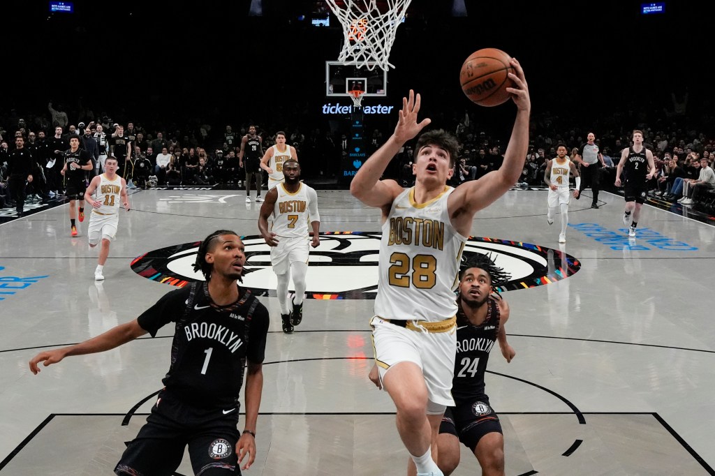 Rescued by rookies, Celtics stun Nets in double-OT victory