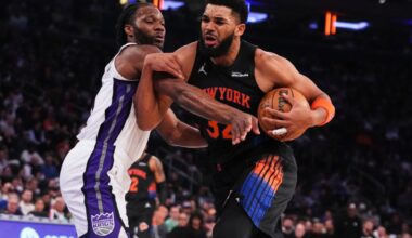 Knicks' Karl-Anthony unbothered by decline in minutes