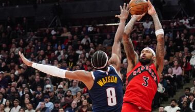 Ingram’s game-tying three at buzzer overturned as Raptors fall to Nuggets 106-103