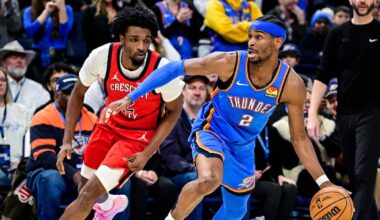 Gilgeous-Alexander scores 29 as Oklahoma City Thunder beat New Orleans Pelicans to stop 2-game skid