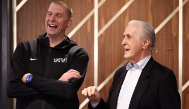 Mark Pope and Pat Riley with Rupp's Runts