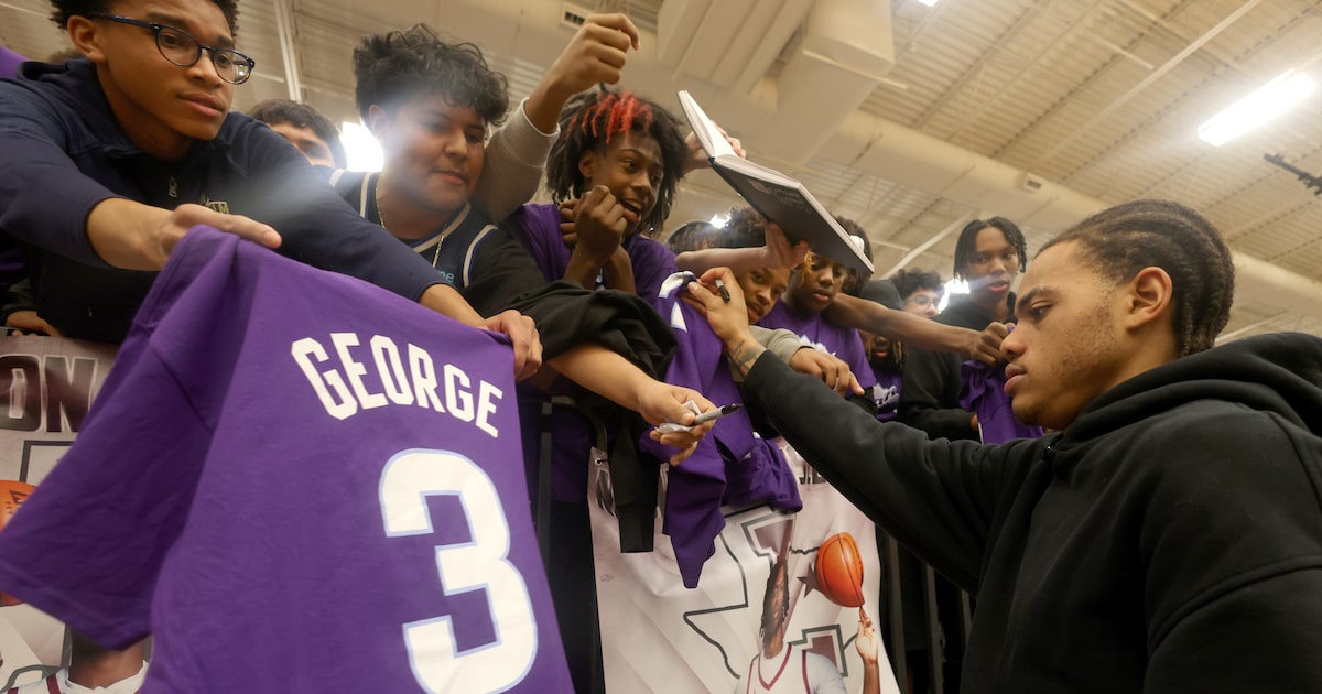 Salute! See photos as Utah Jazz guard Keyonte George is honored by alma mater Little Elm