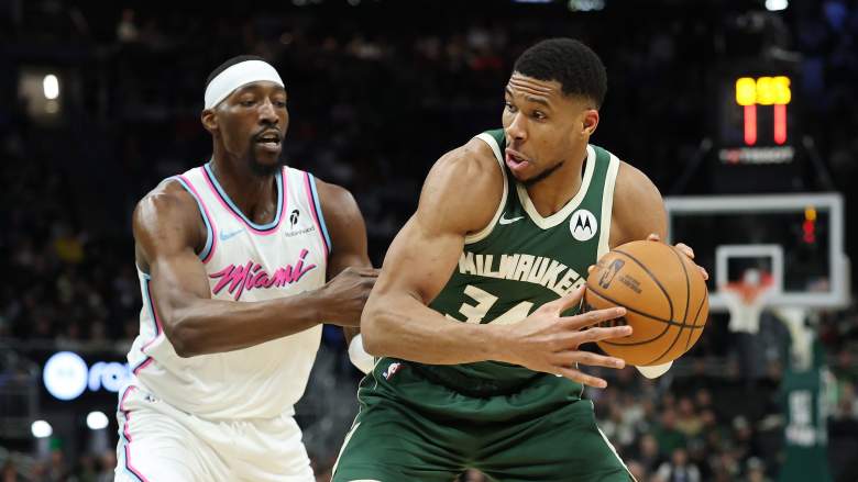 Miami Heat Giannis Antetokounmpo trade rumors package, Heat Giannis trade, Giannis Antetokounmpo trade rumors, Golden State Warriors Giannis trade package, New York Knicks Giannis trade package, Minnesota Timberwolves Giannis trade package, Bam Adebayo, Tyler Herro, Norman Powell, Jimmy Butler, Anthony Edwards, Giannis trade teams, Giannis trade package, NBA trade rumors, NBA trade deadline