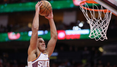 Oso Ighodaro Suns Dillon Brooks free throws...