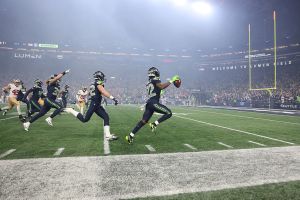 SEATTLE, WASHINGTON - JANUARY 17: Rashid Shaheed #22 of the Seattle Seahawks returns the opening kickoff for a touchdown during the first quarter against the San Francisco 49ers in the NFC Divisional Playoff game at Lumen Field on January 17, 2026 in Seattle, Washington. (Photo by Sean M. Haffey/Getty Images)
