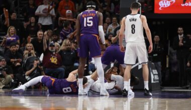 Late scuffle overshadows Nets’ 106-102 loss to Suns