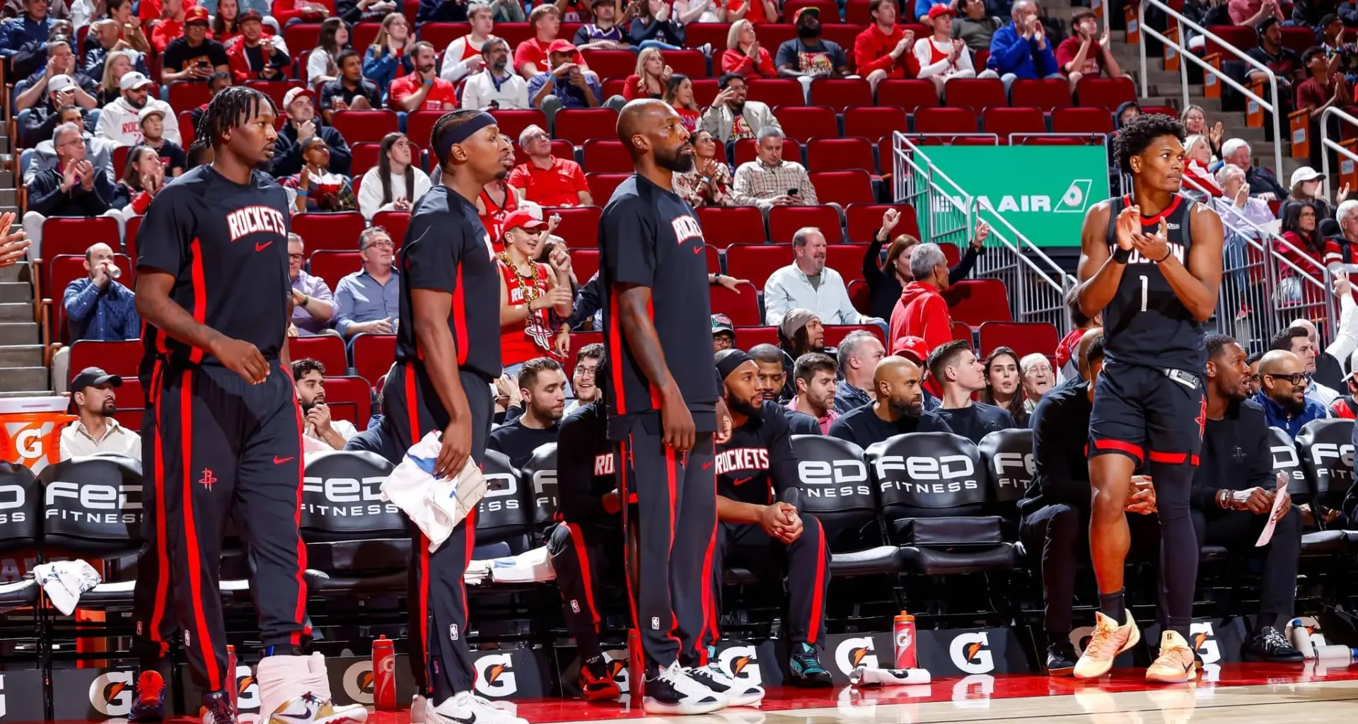 Houston Rockets Basketball courtside