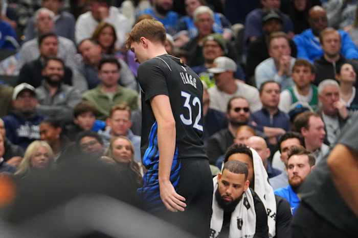 Cooper Flagg sprains an ankle and is ruled out after halftime as Mavs lose to Nuggets