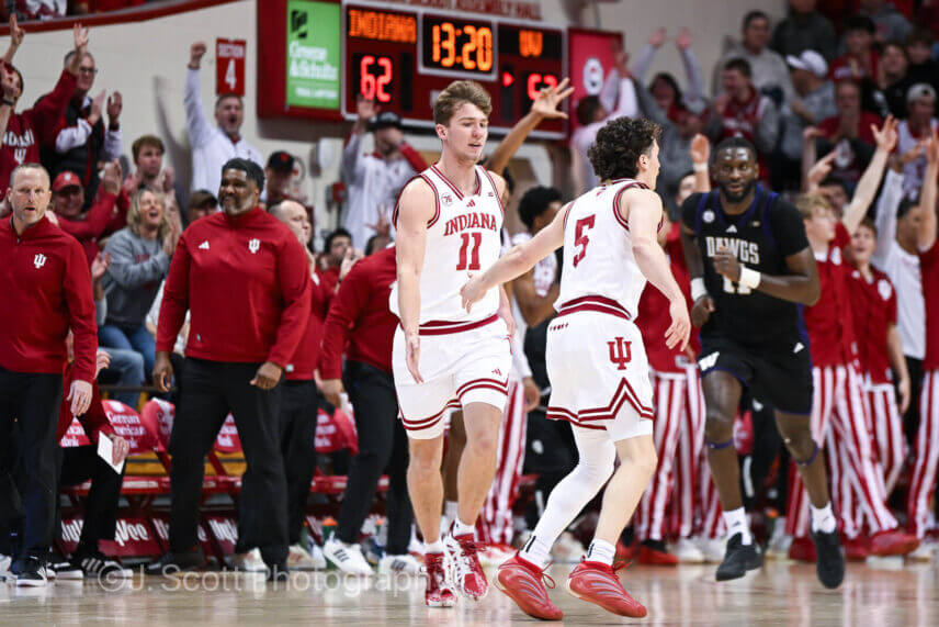 Photos from IU basketball's 90-80 win against Washington at Simon Skjodt Assembly Hall.