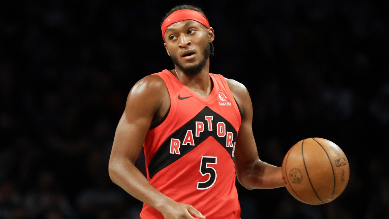 Raptors' Quickley questionable vs. Clippers, Barrett and Poeltl out