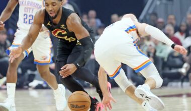 Cavs don’t measure up to reigning NBA champion Thunder in 136-104 loss